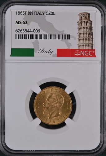 Italia oro lire - 20,