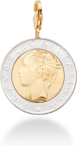 Medaglione moneta italiana 500