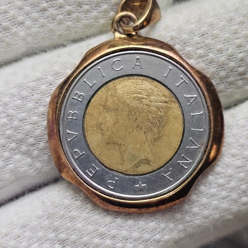 Moneta italiana 500 lire 1991
