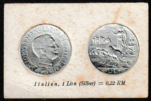 Italia moneta lamina argento - italia, d'argento