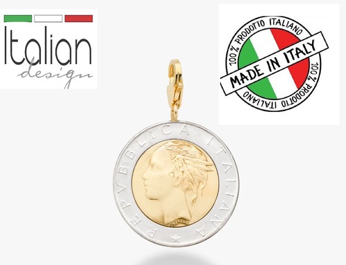 Ciondolo moneta 500 - , lire