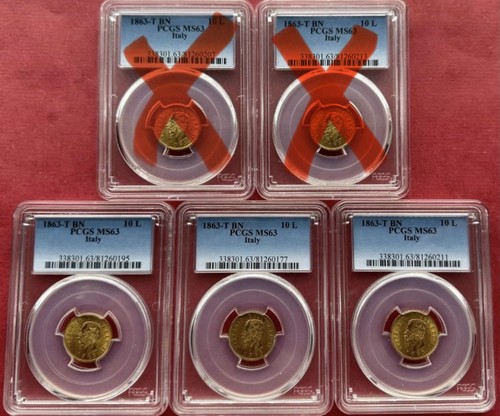 Italia oro lire 1863 - oro,