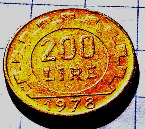 Moneta 200 lire - moneta, 1978