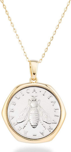 Medaglione moneta ape lire - medaglione,