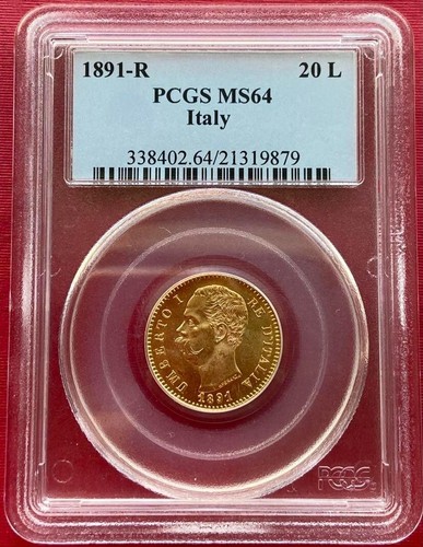 Italia oro lire - lire, 1891